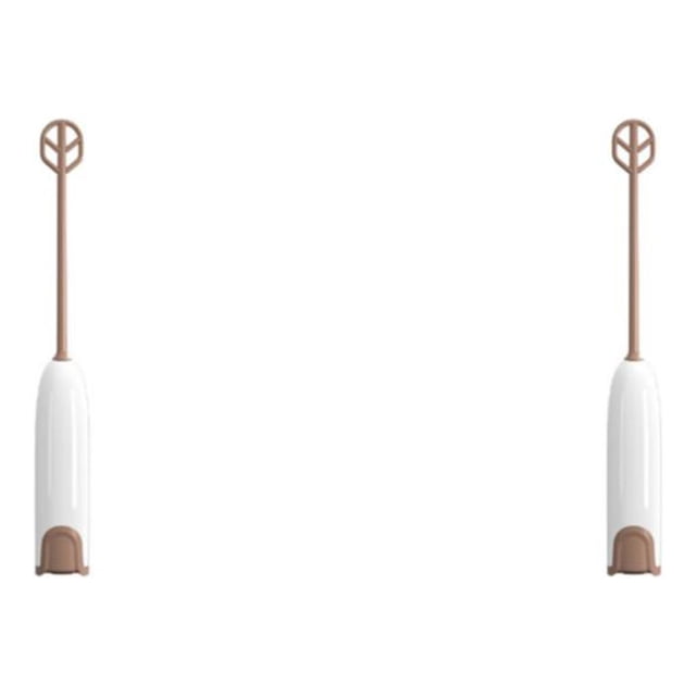 Toystoory Agitador eléctrico portátil con de repuesto para el hogar, cocina, té de la leche, mezclador de bebidas calientes, accesorios de Type2 NO2