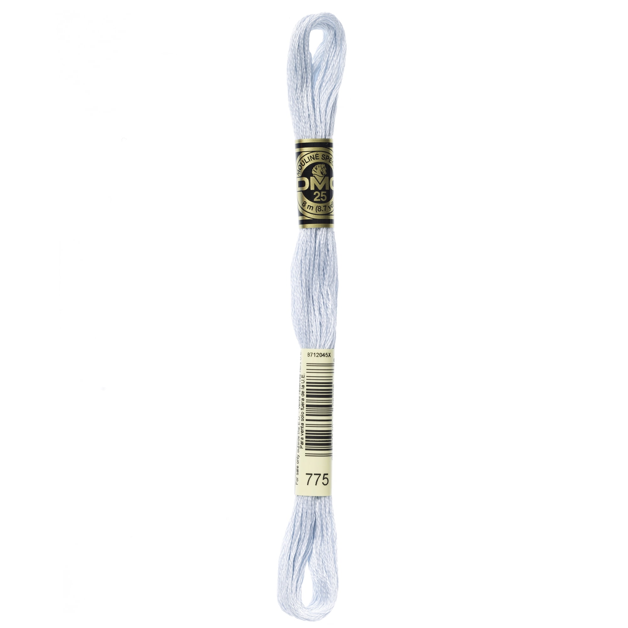 DMC Mouline 117-775 Six-Strand Embroidery Thread, Very Light Baby Blue, 8.7-Yards
