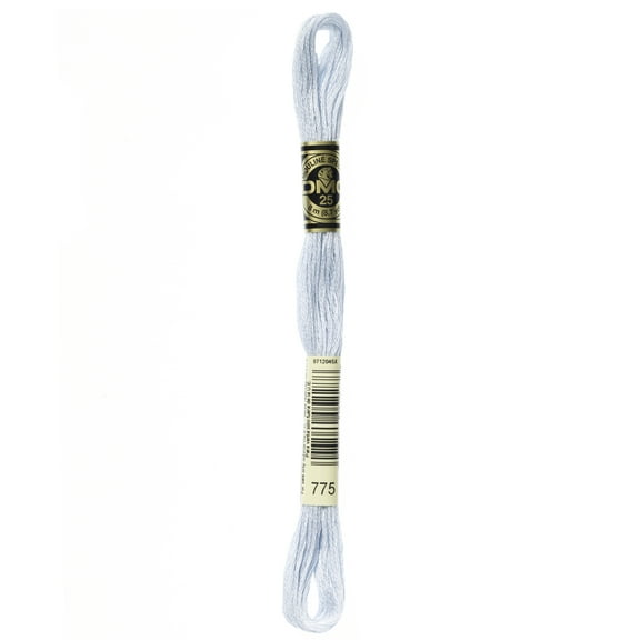 DMC Mouline 117-775 Six-Strand Embroidery Thread, Very Light Baby Blue, 8.7-Yards