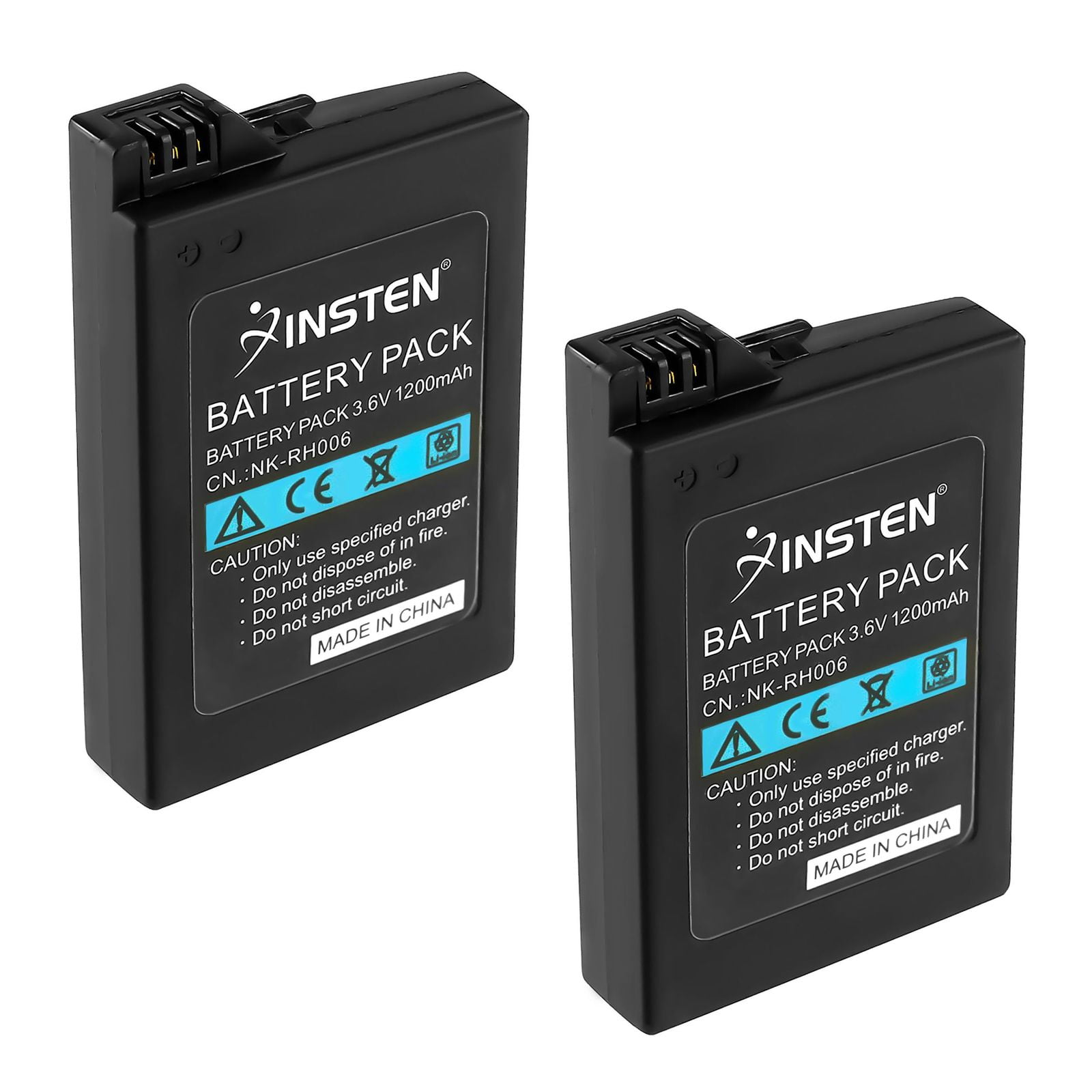 eForCity 2x LITHIUM 3.6V 1800MAH Replacement BATTERY PACK Compatible With SONY PSP 1000 