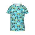 thumbnail image 4 of Wukai Cartoon Monster Truck Youth Unisex Short Sleeve T-Shirt for Boys, Girls, Teens, and Kids-Medium, 4 of 7