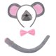 thumbnail image 4 of Disfraz de ratón para niños y niñas, diadema con orejas de ratón para fiestas, actuaciones y cumpleaños. Estilizar un, 4 of 9