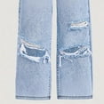 thumbnail image 7 of Clothes For 10 Year Old Girls Teen Girl Pants Baggy Jeans for Girls Wide Leg Ripped High Elastic Waisted Denim Pants Cute Summer Trousers Y2K Streetwear, 7 of 7