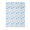 thumbnail image 3 of Kate Aurora Blue & Silver Christmas Snowflakes Plush Accent Throw Blanket, 3 of 3