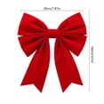 thumbnail image 3 of WDOBM Christmas Decorative Bows, Red Oversized Fluff Christmas Bow Ornament Tree Wedding Decor, Christmas Tree Bow, Velvet Christmas Bows for Home Decor Indoor, 3 of 6