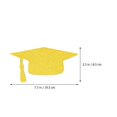 thumbnail image 4 of Paper Graduation Banner Graduation Decoration Graduation Hats Decoration Creative Graduation Hat Flag 2Pack, 4 of 4