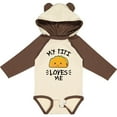 thumbnail image 3 of Inktastic My Titi Loves Me with Taco Illustration Boys or Girls Long Sleeve Baby Bodysuit, 3 of 5