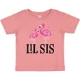 thumbnail image 3 of Inktastic Little Sister Girls Lil Sis Flamingo Girls Baby T-Shirt, 3 of 5