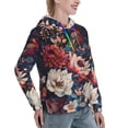 thumbnail image 2 of KLL Colorful Flower Peacock for Womens Pullover Hoodie with Pocket Hooded Long Sleeve Shirts Sweatshirt for Women-XX-Large, 2 of 7