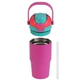 thumbnail image 5 of Ozark Trail 18oz Vacuum-Insulated Stainless Steel Dual Lid Insulated Tumbler, Double Wall Vacuum Insulated Travel Tumbler with Sip & Chug Lid, Pink, 5 of 18