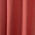 thumbnail image 4 of Quality Home Linen Blend Blackout Curtains - Antique Bronze Grommets - 52" W x 84" L - Terra Red (Single Panel), 4 of 4
