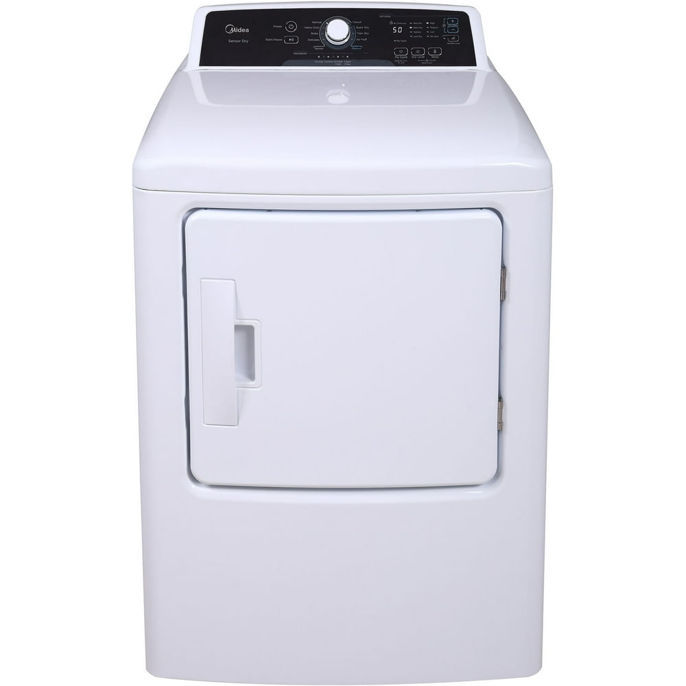 Midea 6.7Cu. Ft. Impeller Top Load Electric Dryer in White Walmart
