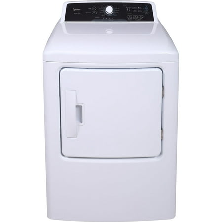 Midea 6.7-Cu. Ft. Impeller Top Load Electric Dryer in White