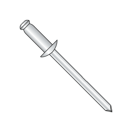 

5/32 x .37 -.50 (#58) Standard Blind Rivets / Stainless Steel Body / Steel Mandrel / Barrel Length: .675 (Quantity: 4 000 pcs)