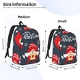 thumbnail image 3 of Naloa Cute Christmas Gnomes (2) Canvas Backpack for Men Women Rucksack Casual Travel Daypack College Tote Satchel Bookbag for Teens-Small, 3 of 7