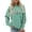 Light Blue, variant on Women's Sweatshirt 2025 Fall Winter Trendy Crewneck Graphic Sweat Shirts Pullover Tops