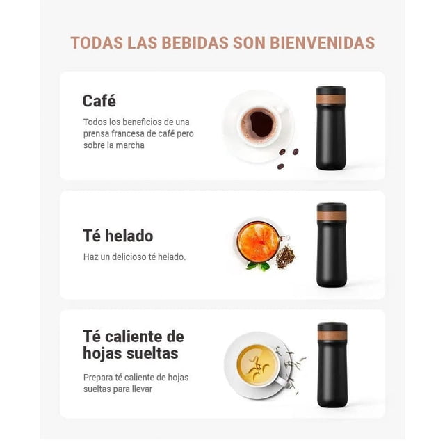 Tresso Prensa francesa de viaje antiderrames 320 ml