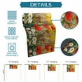 thumbnail image 7 of Hokiten Table Runners 36 Inches Long Dress Scarves, Spring Botanical Farmhouse Kitchen/Dining Table Runner, Short Coffee Tablerunners, Modern Watercolor Daisy Poppy Flower Bees 13x36 Inch, 7 of 7