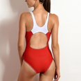 thumbnail image 5 of Traje de baño de entrenamiento de una pieza con espalda cruzada atlética conservadora para mujer, 5 of 5