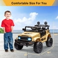thumbnail image 3 of GloryStar 12V Two-Seater Kids Electric Ride on Truck, Battery Powered Ride-on Car for Boys and Girls, Parent Remote, Suspension, LED Lights, and Music Player Included, 3 of 7