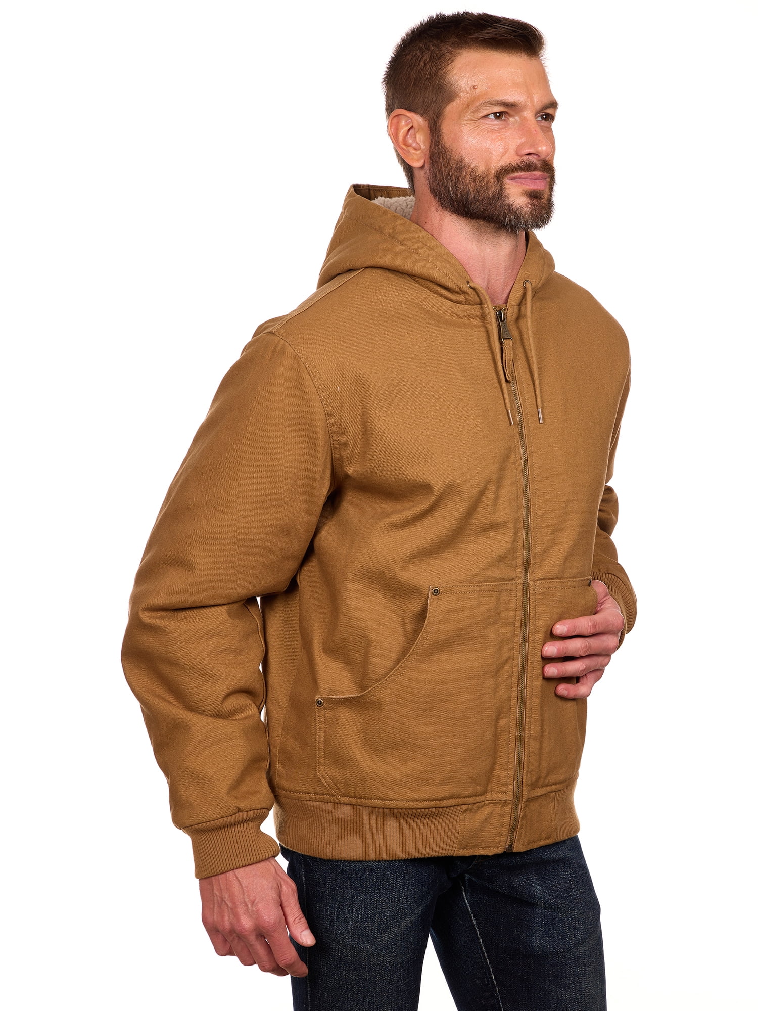 Bass Creek Outfitters Men's Duck Canvas Sherpa Lined Jacket, Sizes M-3XL