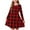 Red, variant on vdgthytj Girls Christmas Dress Kids Plaid Crewneck Long Sleeve A-Line Party Midi Dresses Fall Winter Clothes 4-14 Years