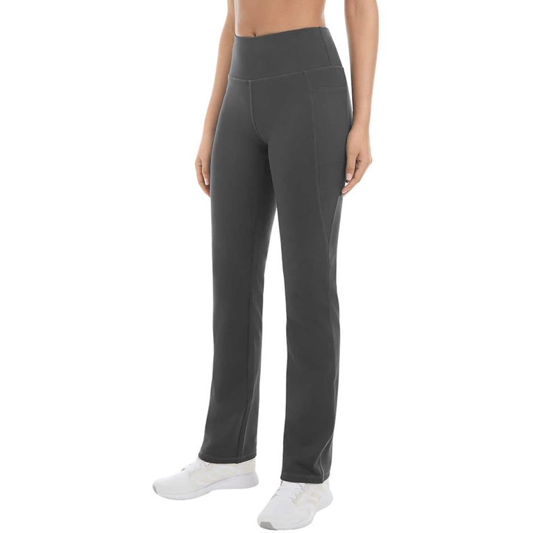 Jockey Women's Premium Pocket Yoga Pant (Graphite, XS)