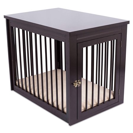 dog wooden indoor kennel crate pet decorative bed internet table kennels espresso side entertainment center wood amish walmart internets