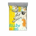 thumbnail image 2 of Ambesonne Animal Fitted Sheet & Pillow Sham Set, Grunge Sketch Dog Art, Twinxl, Yellow Beige Blue, 2 of 3