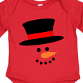 thumbnail image 4 of Inktastic Snowman with Top Hat and Carrot Nose Boys or Girls Long Sleeve Baby Bodysuit, 4 of 5