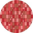 thumbnail image 1 of Ahgly Company Indoor Round Patterned Ferrari Red Area Rugs, 6' Round, 1 of 6