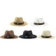 thumbnail image 5 of Minnieouse Sombrero de vaquero de paja ligero y transpirable para protección solar al aire libre, sombreros de vaquero negros para mujer Sombreros marrón M(56-58cm), 5 of 6