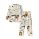 thumbnail image 1 of Fotbe Little Birds Pijama de Hombre con Estampado de Manga Larga, Conjunto de 2 Piezas, Ropa de Dormir Suave y Cómoda con Bolsillos-Small, 1 of 7