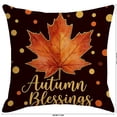 thumbnail image 3 of Btomtd Pumpkin Pillow Covers 18 x 18 for Thanksgiving, Fall Decorative Pillow Cases, Soft Couch Cushion Covers for Sofa Bedroom, D, 3 of 6