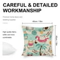 thumbnail image 2 of Cute Summer Cat Linen Throw Pillow Covers Decorative Pillow Cases 18x18 inch Cushion Case Set of 4 Couch Pillows Cover for Sofa Bedroom Living Room Car, 2 of 8