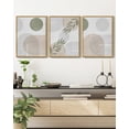 thumbnail image 2 of Drsoum Boho Botanical Wall Art Mid Century Modern Abstract Boho Decor Bohemian Line Wall Painting 11x14in3pcs Living Room Natural Framed, 2 of 5