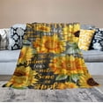 thumbnail image 2 of HENGT Sunflower Gifts for Women, Sunflower Blanket ' Positive Healing Throw Blanket, Christmas Birthday Gift for Women Blanket Soft Cozy Flannel Sunflower Decorations Blanket Mother's Day, 2 of 6
