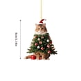 thumbnail image 3 of Adorno Navideño 2D Para Colgar. Adorno Acrílico Con Doble Impresión De Árbol De Navidad. Adorno Interesante Para Navidad D, 3 of 4