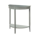 thumbnail image 1 of Bowery Hill Contemporary Wood Half Moon Shaped Console Table in Gray, 1 of 4
