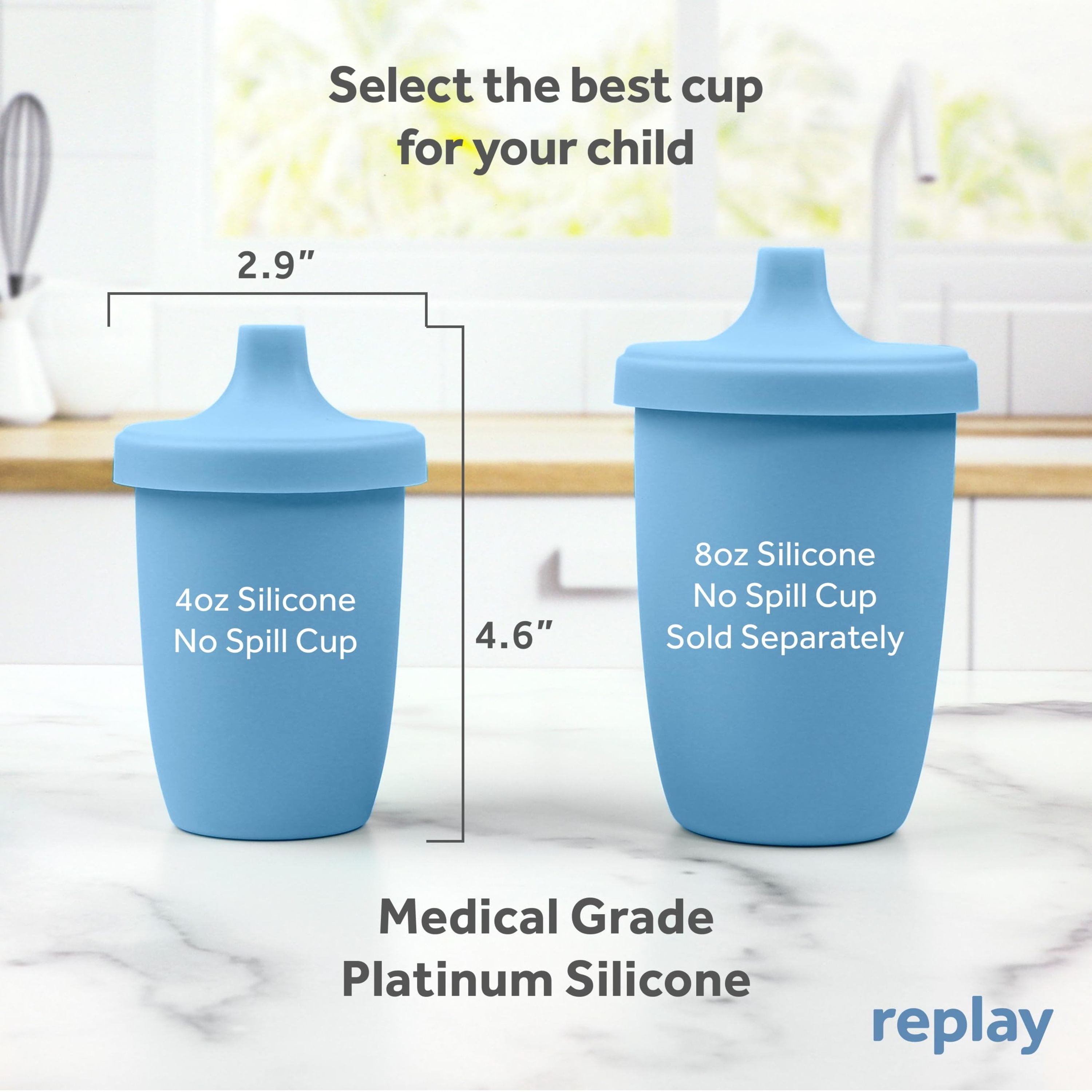 Silicone Kids Cup and Sippy Cup Top - Teal Meal