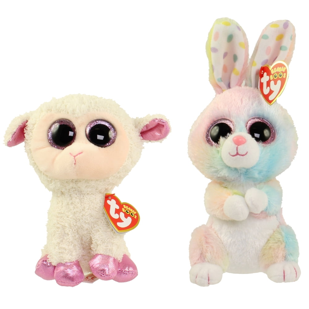 Ty 2017 Basket Beanies Boos Set ~ BUBBY & TWINKLE NWT'S 3-4" Easter Key Clips 