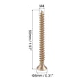 thumbnail image 2 of Unique Bargains M4 x 50mm Phillips Flat Head Carbon Steel Color Zinc Plated Wood Screws 100 Pack, 2 of 5