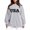 Gray, variant on Vedolay Plus Size Tops for Women Womens Casual Hoodies Long Sleeve Solid Lightweight Pullover Tops Loose Sweatshirt,Coffee XL