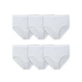 thumbnail image 1 of Fruit Of The Loom Culottes pour Femmes Grande Taille Fit For Me en Coton, Lot de 6, 12 Blanc, 1 of 11