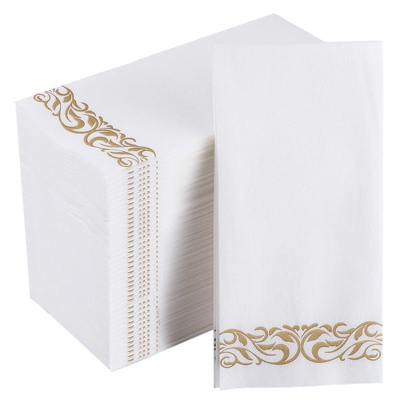 Servilletas de baño desechables FOCUSLINE 200 Linen Feel Gold