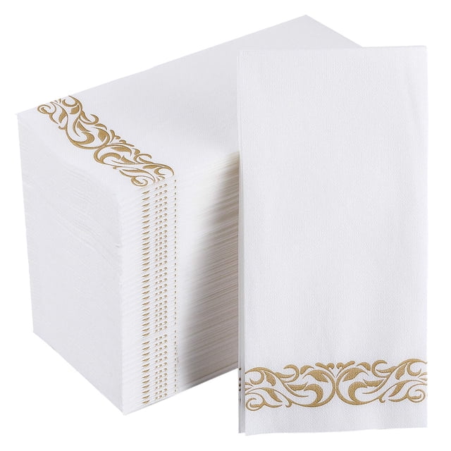 Servilletas de baño desechables FOCUSLINE 200 Linen Feel Gold