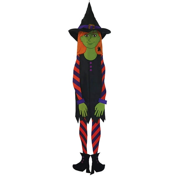 In the Breeze 5153 — Witch Breeze Buddy 40-Inch Windsock - Outdoor Halloween Decoration