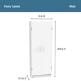 thumbnail image 6 of ZXNYH Pantry Cabinet Cupboard with 2 Doors, Adjustable Shelves, Standing, Storage for Kitchen, Laundry or Utility Room, White, 6 of 7