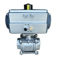 thumbnail image 6 of INTBUYING 2" Pneumatic Actuated Ball Valve Single Acting Globe Threaded Stainless Steel, 6 of 8