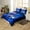 Blue Grey, variant on Wolf Bedding Set Twin Size Room Decor,Blue Rose Flower Woodland Animal Duvet Cover Galaxy Sky Moon Comforter Cover Jungle Wildlife Bed Set Zipper 2 Pcs(No Comforter)